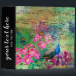 Vintage Peacock 3 Ring Binder<br><div class="desc">Available in different products.   Did you know that you can transfer this design to any products that you want by yourself. If you don't know how,   please check my post to see how to do:  www.giftforallseason.com/blog/new-option-at-zazzle-store</div>