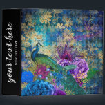 Vintage Peacock 3 Ring Binder<br><div class="desc">Available in different products.   Did you know that you can transfer this design to any products that you want by yourself. If you don't know how,   please check my post to see how to do:  www.giftforallseason.com/blog/new-option-at-zazzle-store</div>