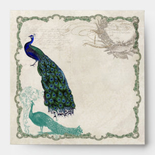 Vintage Peacock 5 - Matching Wedding Envelopes
