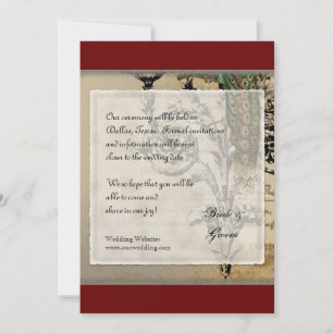 Vintage Peacock 6 - Save the Date