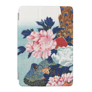 Vintage Peacock and peonies flowers painting iPad Mini Cover