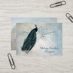 Vintage Peacock Business Card