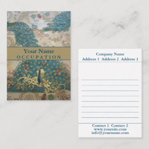 Vintage Peacock - Businesscard Business Card