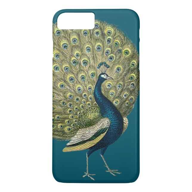 Vintage Peacock Case-Mate iPhone Case (Back)