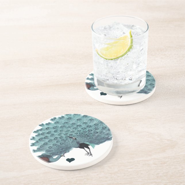 Vintage Peacock Coasters (Side)