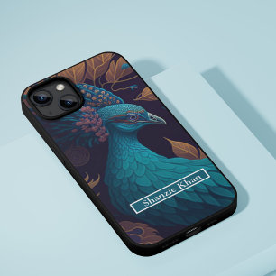 vintage peacock design iPhone 11 case