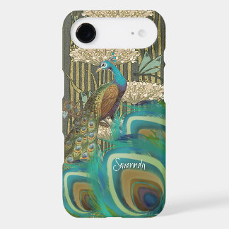 Vintage Peacock Dragonflies and Lilypads iPhone 17 Air Case