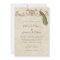 Vintage Peacock & Etchings Wedding Invitation