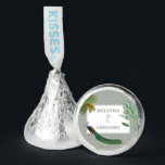 Vintage Peacock Feather Tropical Greenery Wedding  Hershey®'s Kisses®<br><div class="desc">A vintage peacock bird design with tropical greenery and damask pattern background. This design is ideal for all seasons. An elegant watercolor design in a contemporary theme. A classy wedding favor with glorious peacock feathers and modern elements. Matching wedding invitations and other stationery items are also available.</div>