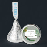 Vintage Peacock Feather Tropical Greenery Wedding  Hershey®'s Kisses®<br><div class="desc">A vintage peacock bird design with tropical greenery and damask pattern background. This design is ideal for all seasons. An elegant watercolor design in a contemporary theme. A classy wedding favor with glorious peacock feathers and modern elements. Matching wedding invitations and other stationery items are also available.</div>