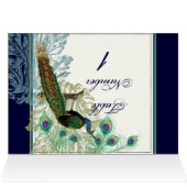 Vintage Peacock, Feathers n Etchings - Invitation (Inside Horizontal (Top))
