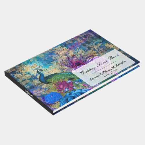 Vintage Peacock for all occasions Guest Book