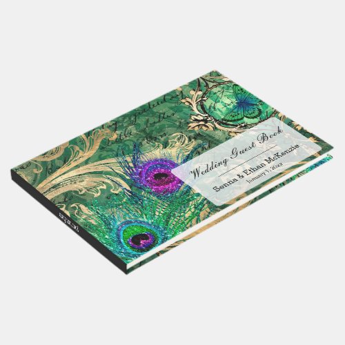 Vintage Peacock for all occasions Guest Book