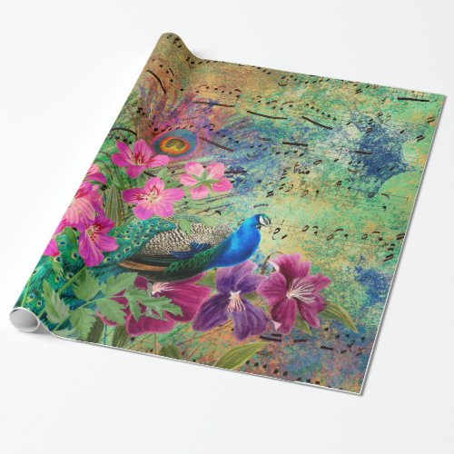 Vintage Peacock for all occasions Wrapping Paper