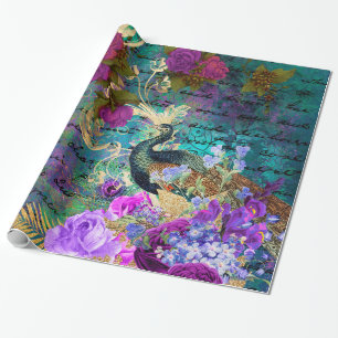 Vintage Peacock for all occasions Wrapping Paper