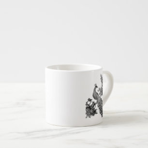 Vintage Peacock on Branch T-shirts and Gifts Espresso Cup