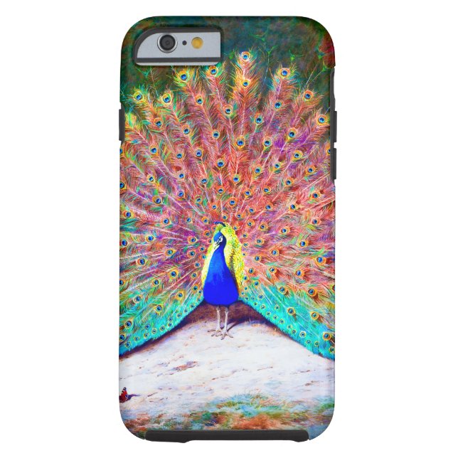 Vintage Peacock Painting Case-Mate iPhone Case (Back)