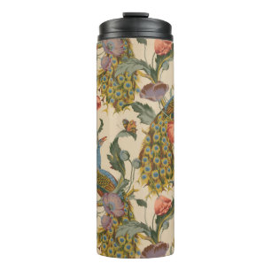 Vintage Peacock Pattern Colorful Art Thermal Tumbler