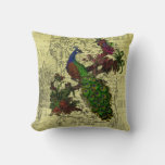 Vintage Peacock Pillow at Zazzle