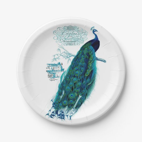 Vintage Peacock Plates