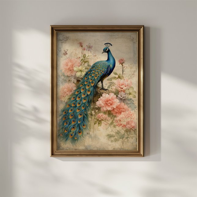 Vintage Peacock Poster (Creator Uploaded)