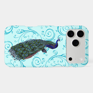 Vintage Peacock Swirl Iphone 18 Pro Max Case