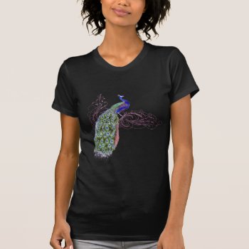 Vintage Peacock T-shirt by BluePress at Zazzle