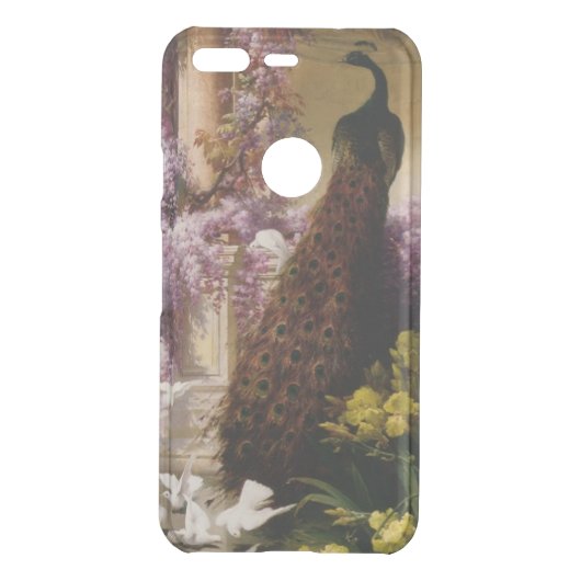 Vintage Peacock Uncommon Google Pixel Case (Back)
