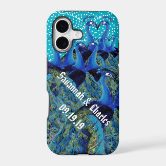 Vintage Peacocks Kissing Wedding Gifts iPhone 17 Case