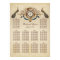 Vintage Peacocks Wedding Seating Chart