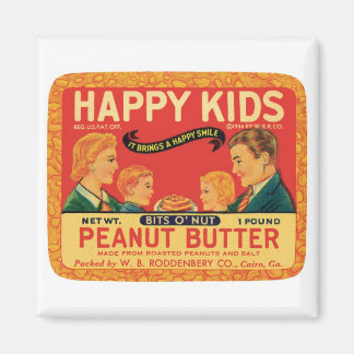 Vintage Peanut Butter Food Product Label Magnet