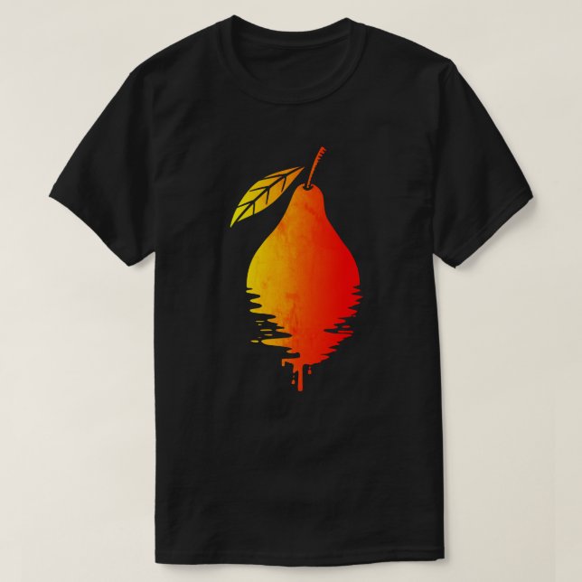 Vintage Pear Sunset T-Shirt (Design Front)