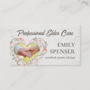 Vintage Pearl Elderly Care Business Card