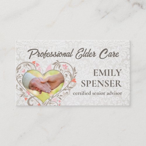 Vintage Pearl Elderly Care Business Card