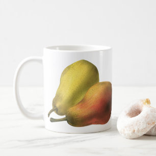 Vintage Pears, Organic Foods, Ripe Fruit Coffee Mug