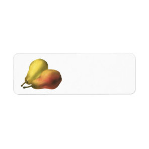 Vintage Pears, Organic Foods, Ripe Fruit Label