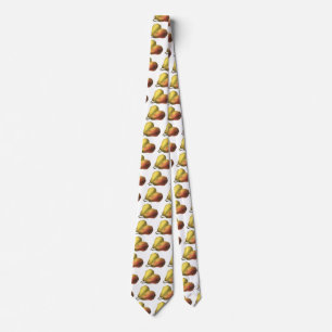 Vintage Pears, Organic Foods, Ripe Fruit Neck Tie