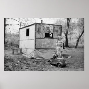 Vintage Pedal Car in the Great Depression, 1930s Poster