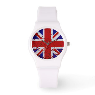 Vintage Peeling Paint Union Jack Flag Watch
