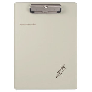 Vintage Pen nib- Dark Academia Minimalist Library  Clipboard