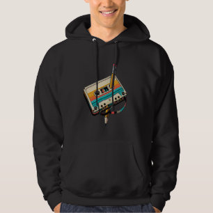 Vintage Pencil Rewind Cassette Tape Nostalgia Part Hoodie