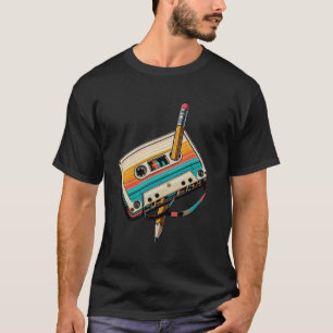 Vintage Pencil Rewind Cassette Tape Nostalgia Part T-Shirt
