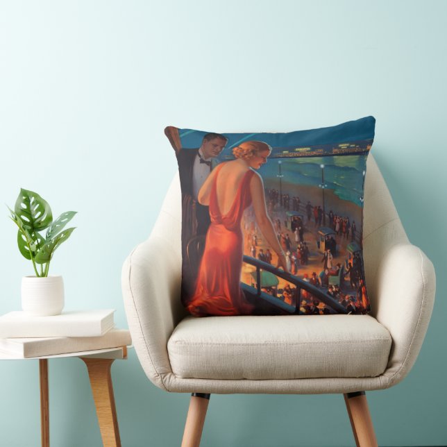 VINTAGE PENNSYLVANIA RAILROAD THROW PILLOW (Chair)