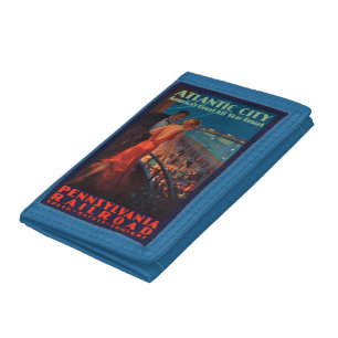 VINTAGE PENNSYLVANIA RAILROAD TRAVEL TRIFOLD WALLET