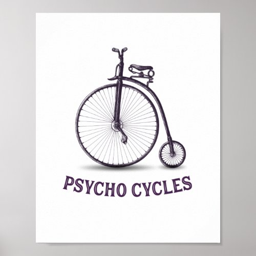 Vintage Penny Farthing Bicycle  Poster