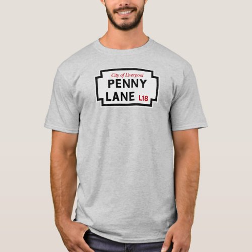 Vintage Penny Lane Street Sign T_Shirt