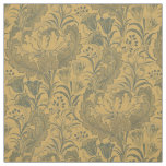 Vintage Peonies, Crocuses &amp; Tulips Floral Pattern Fabric