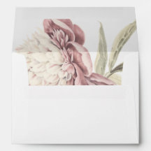 Vintage Peony Botanical Fine Art Wedding