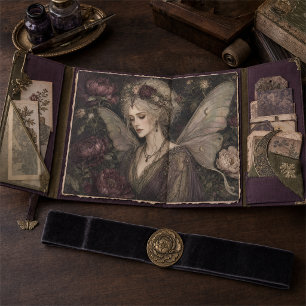 Vintage Peony Fairy in a Romantic Flower Garden Tissue Paper