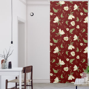 Vintage Peony floral Blackout Curtains
